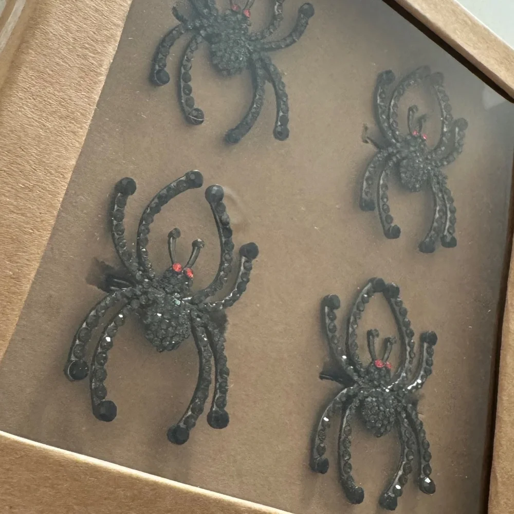 Rhinestone‎ Spider Napkin rings